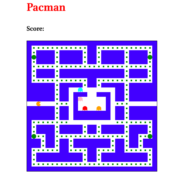 A Clone of basic Pacman I built while learning JS